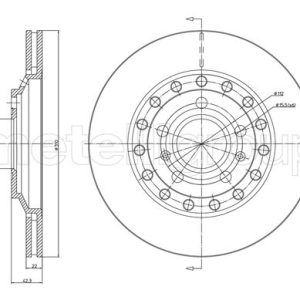 Disc frana METELLI 23-1121C – VW | AutoRival