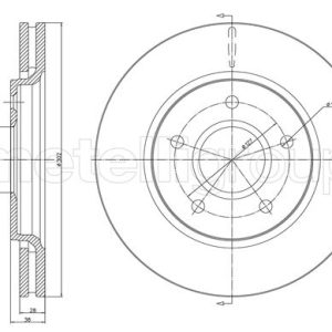 Disc frana METELLI 23-1381C – VW | AutoRival