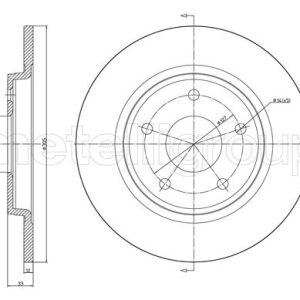 Disc frana METELLI 23-1382C – VW | AutoRival