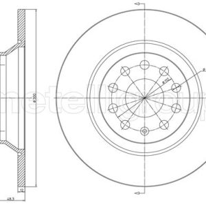 Disc frana METELLI 23-1519C – VW | AutoRival