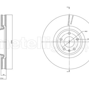 Disc frana METELLI 23-1865C – VW | AutoRival