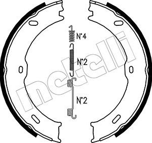 Set saboti frana frana de mana METELLI 53-0246K – VW | AutoRival