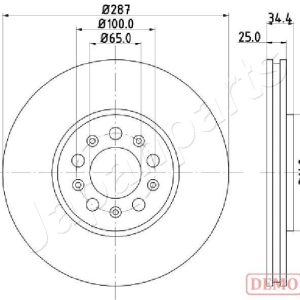 Disc frana JAPANPARTS DI-0901C – VW | AutoRival
