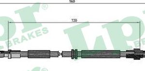 Cablu frana de parcare LPR C0973B – VW | AutoRival