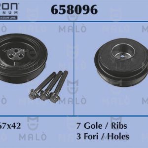 Fulie curea arbore cotit MALO 658096 – VW | AutoRival