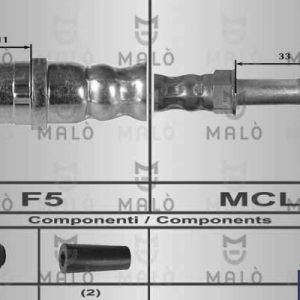 Furtun frana MALO 80167 – VW | AutoRival