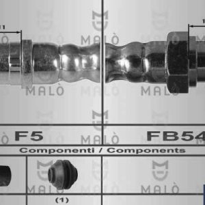 Furtun frana MALO 80258 – VW | AutoRival