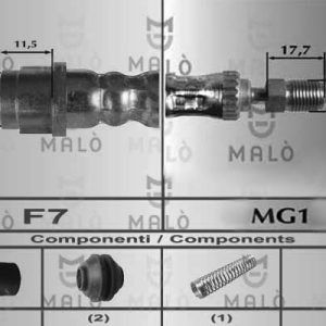 Furtun frana MALO 80544 – VW | AutoRival