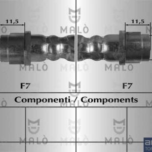 Furtun frana MALO 80896 – VW | AutoRival