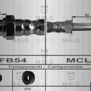Furtun frana MALO 8924 – VW | AutoRival