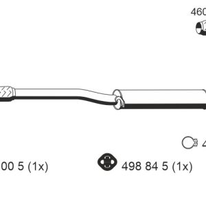 Toba esapament primara ERNST 111096 – VW | AutoRival