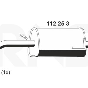 Toba esapament finala ERNST 112253 – VW | AutoRival