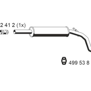 Toba esapamet intermediara ERNST 112260 – VW | AutoRival