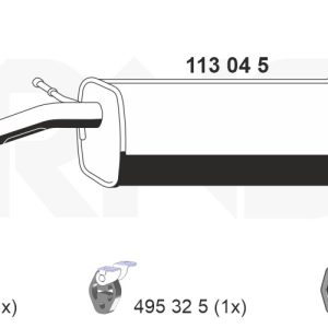 Toba esapament finala ERNST 113045 – VW | AutoRival
