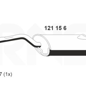 Toba esapament finala ERNST 121156 – VW | AutoRival
