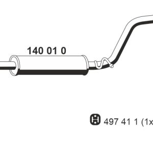 Toba esapamet intermediara ERNST 140010 – VW | AutoRival