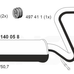 Toba esapamet intermediara ERNST 140058 – VW | AutoRival