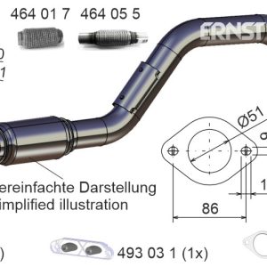 Racord evacuare ERNST 140447 – VW | AutoRival