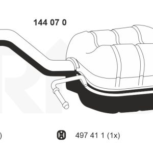 Toba esapament finala ERNST 144070 – VW | AutoRival