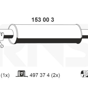 Toba esapamet intermediara ERNST 153003 – VW | AutoRival