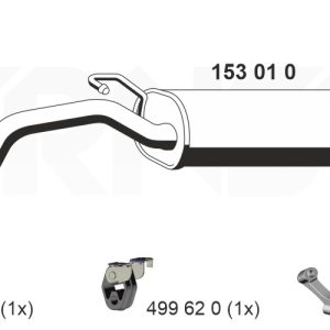 Toba esapament finala ERNST 153010 – VW | AutoRival
