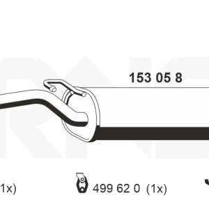 Toba esapament finala ERNST 153058 – VW | AutoRival