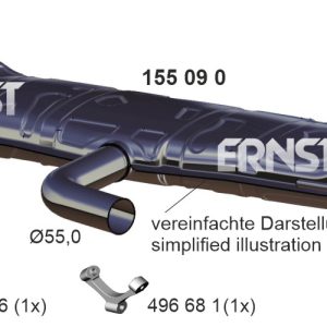 Toba esapament finala ERNST 155090 – VW | AutoRival
