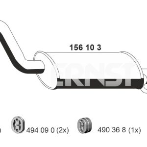 Toba esapamet intermediara ERNST 156103 – VW | AutoRival