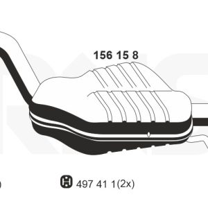 Toba esapamet intermediara ERNST 156158 – VW | AutoRival