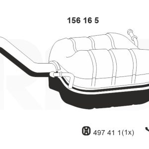 Toba esapament finala ERNST 156165 – VW | AutoRival
