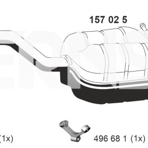 Toba esapament finala ERNST 157025 – VW | AutoRival