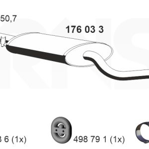 Toba esapamet intermediara ERNST 176033 – VW | AutoRival