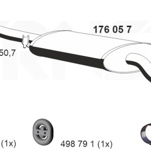 Toba esapamet intermediara ERNST 176057 – VW | AutoRival