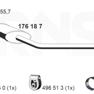 Toba esapamet intermediara ERNST 176187 – VW | AutoRival