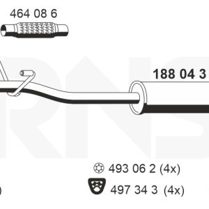 Toba esapamet intermediara ERNST 188043 – VW | AutoRival