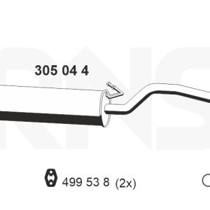 Toba esapamet intermediara ERNST 305044 – VW | AutoRival