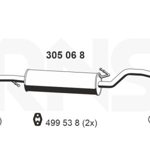 Toba esapamet intermediara ERNST 305068 – VW | AutoRival