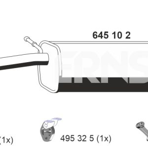 Toba esapament finala ERNST 645102 – VW | AutoRival