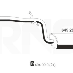Toba esapamet intermediara ERNST 645201 – VW | AutoRival