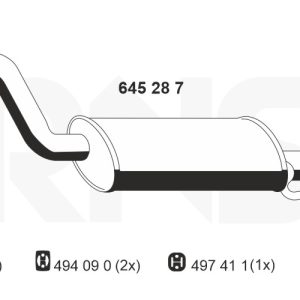 Toba esapamet intermediara ERNST 645287 – VW | AutoRival