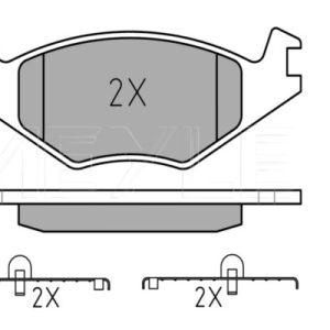Set placute frana MEYLE 025 208 8715 – VW | AutoRival