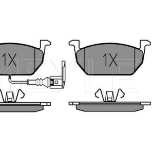 Set placute frana MEYLE 025 220 3517/PD – VW | AutoRival