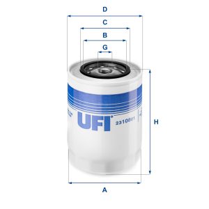 Filtru ulei UFI 23.108.01 – VW | AutoRival