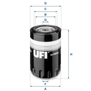 Filtru ulei UFI 23.164.03 – VW | AutoRival