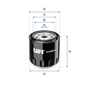 Filtru ulei UFI 23.425.00 – VW | AutoRival