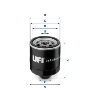Filtru ulei UFI 23.428.00 – VW | AutoRival