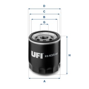 Filtru ulei UFI 23.435.00 – VW | AutoRival