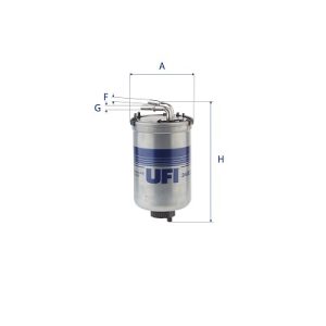 Filtru combustibil UFI 24.022.00 – VW | AutoRival