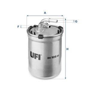 Filtru combustibil UFI 24.106.00 – VW | AutoRival