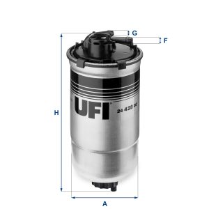 Filtru combustibil UFI 24.428.00 – VW | AutoRival